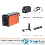 Kemppi X3 FastMig Syn 420 G, chłodzony gazem, podajnik HD200, przewód 10 m