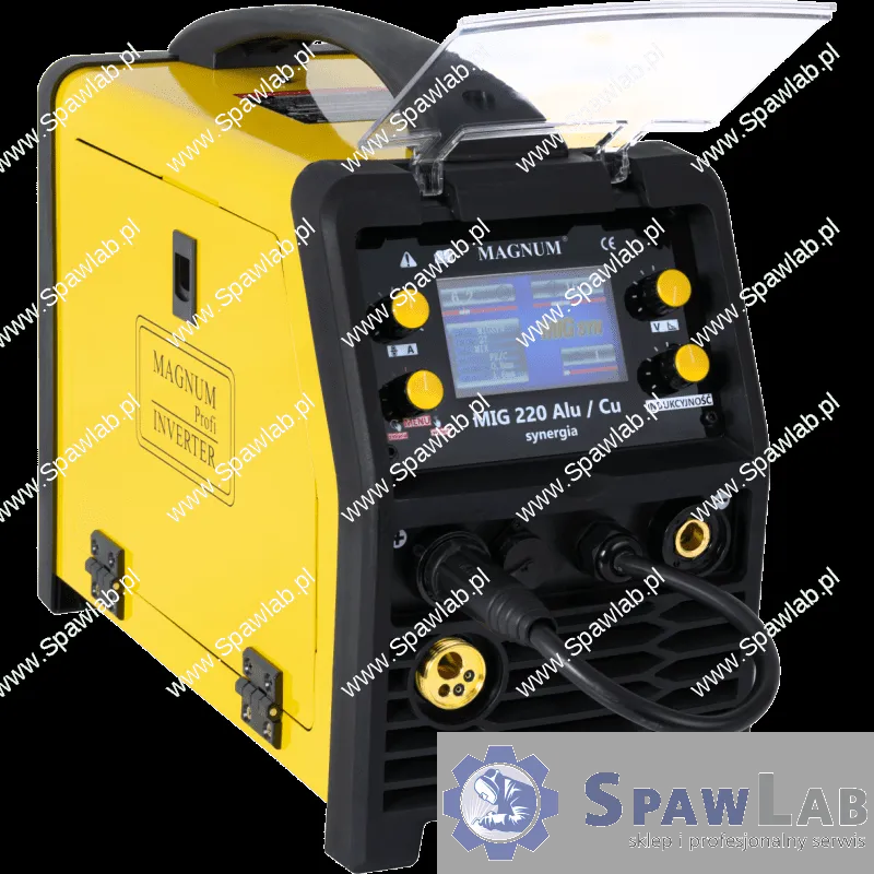 Magnum Półautomat Spawalniczy MIG 220 ALU/CU LCD Synergia U MI 220AL CU