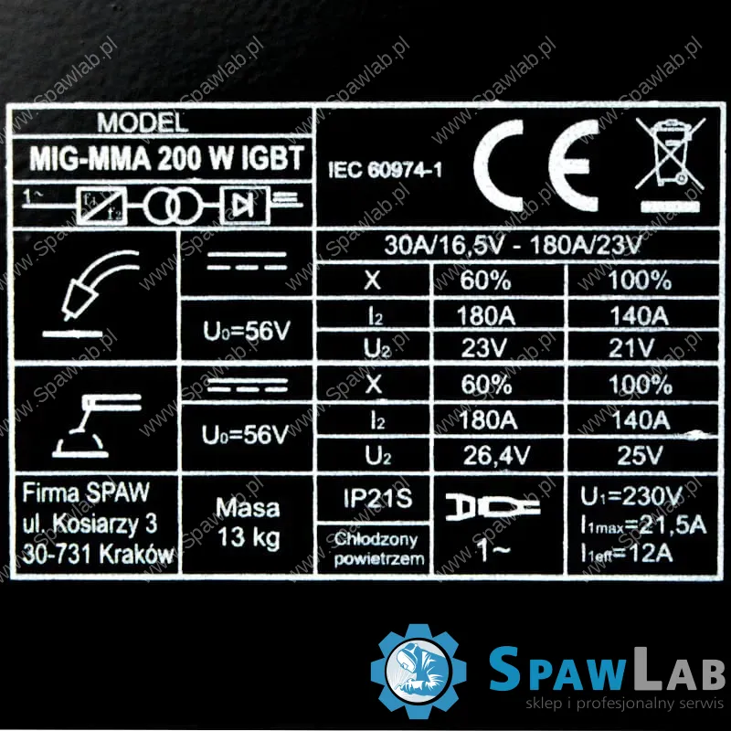 Magnum Półautomat Spawalniczy MIG 220W MMA IGBT U MI 220W MMA, zdjęcie 5
