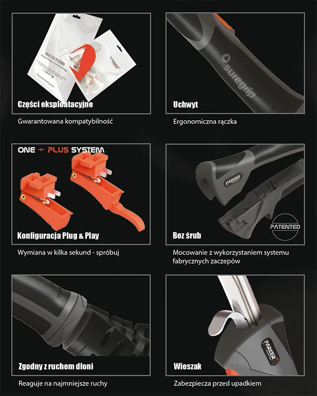 MIG UCHWYT SPAWALNICZY PARKER SUREGRIP ERGO 1500 PAK X 3m OPAKOWANIE BLISTER, zdjęcie 3
