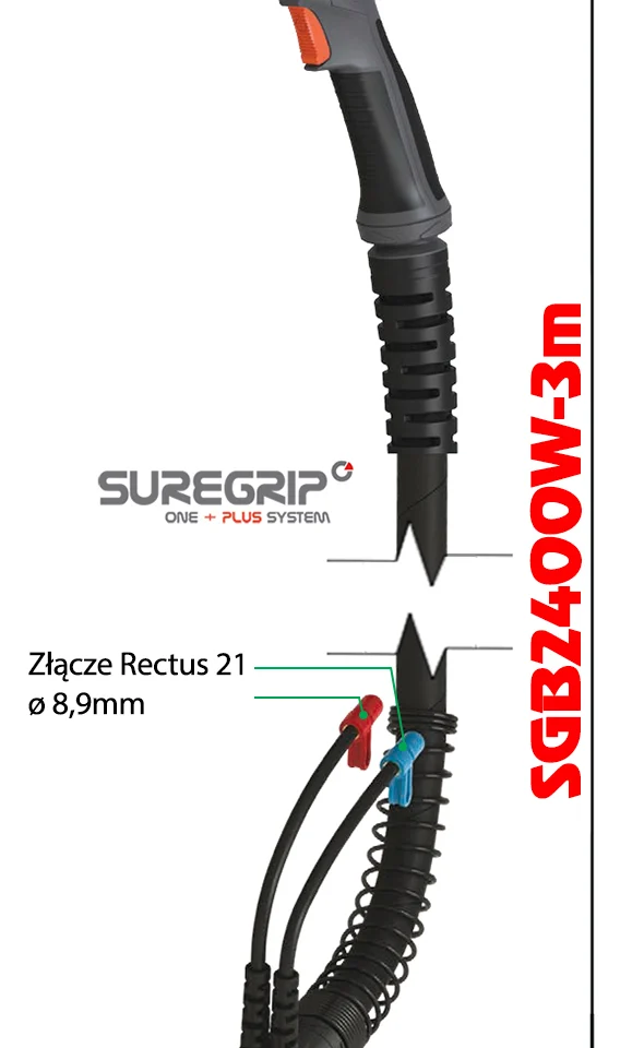 MIG UCHWYT SPAWALNICZY PARKER SUREGRIP ERGO 2400W PAK X 3m, zdjęcie 2
