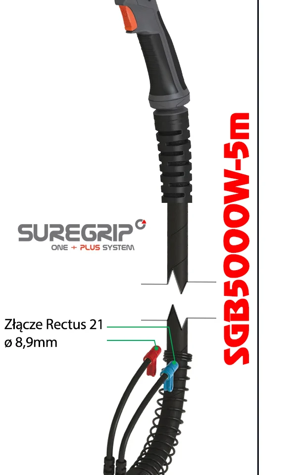 MIG UCHWYT SPAWALNICZY PARKER SUREGRIP ERGO 5000W PAK X 5m, zdjęcie 2