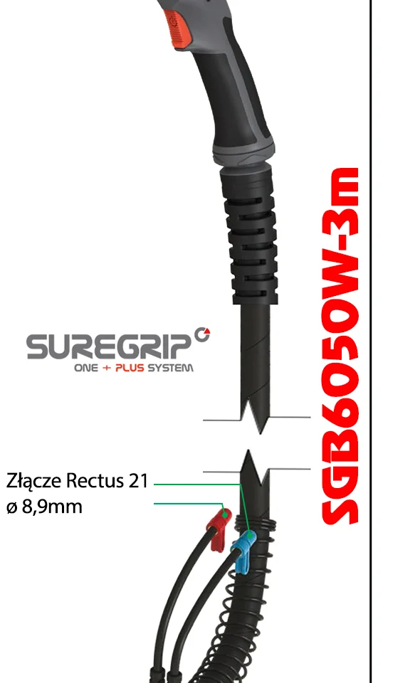 MIG UCHWYT SPAWALNICZY PARKER SUREGRIP ERGO 6050 PAK X 3m, zdjęcie 2