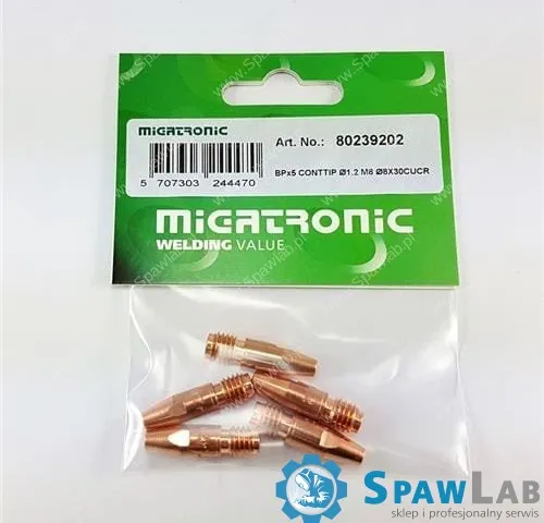 Migatronic Końcówka prądowa CuCr M8 Ø1.2 (8x30mm)