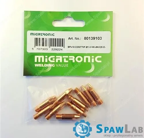 Migatronic Końcówka prądowa Ø1.0 M6x25 E-Cu