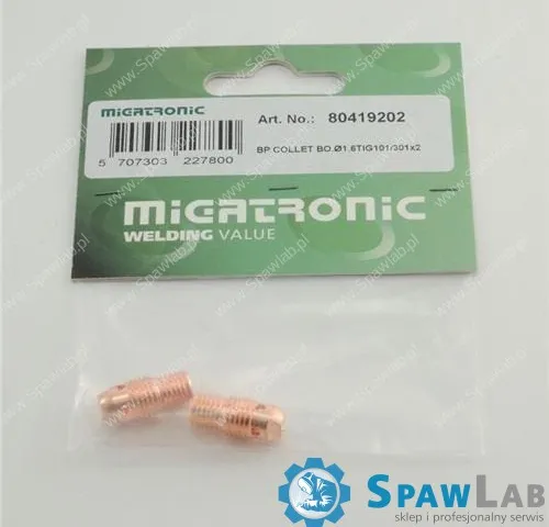Migatronic Korpus tulejki zaciskowej BP Ø1.6 TIG101/301