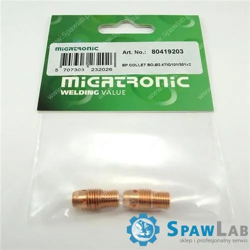 Migatronic Korpus tulejki zaciskowej Ø2.4 mm TIG 101/301
