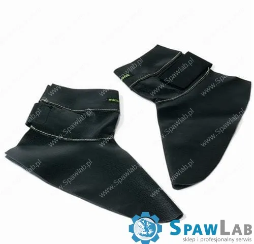 Migatronic Legginsy z imitacji skóry dwoinowej z zapięciem na rzep