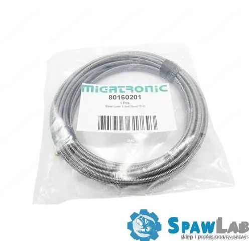 Migatronic Linka stalowa niebieska, ø1.5×4.0x10m dla drutu ø0.8-1.0mm