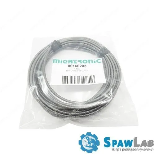 Migatronic Linka stalowa żółta, ø2,5×4,5x10m dla drutu ø1,6-2,0mm