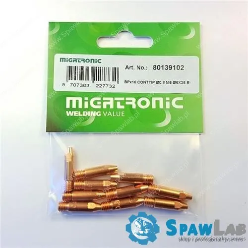 Migatronic Opakowanie z czujnikami kontaktowymi ø0.8 M6 ø6x25mm E-Cu X10