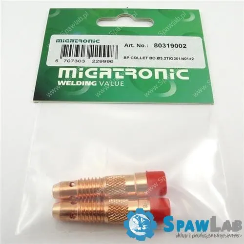 Migatronic Paczka Korpusów tulei zaciskowych Ø3,2 TIG201/401 X2