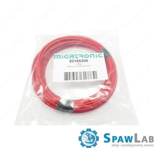 Migatronic Prowadnik drutu teflonowy (PTFE) 1.2-1.6 mm czerwony 10m