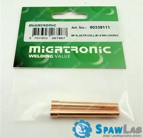 Migatronic Tuleja zaciskowa elektrody TIG 201/221/401 | ø1.6 mm CuCr X2