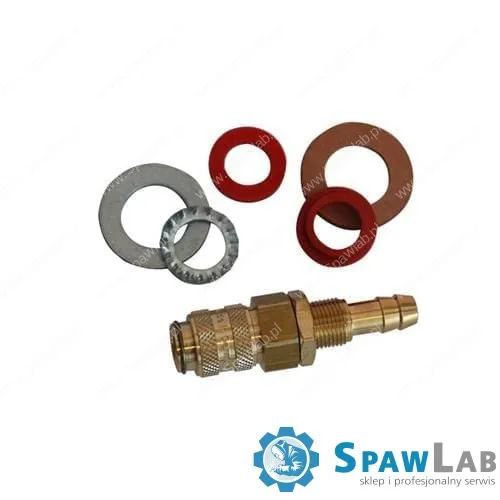 Migatronic Zestaw adaptacyjny czerwony/niebieski z zaworem 8mm