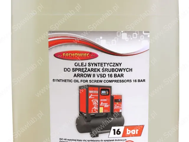 Olej syntetyczny do sprężarki śrubowej 16 bar 5L