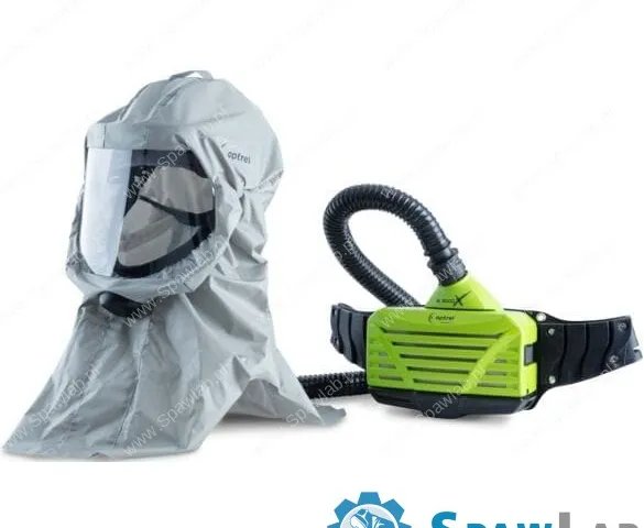Optrel Softhood Gray - Ultralekki Kaptur ochronny z nawiewem, wersja długa - 4900.051