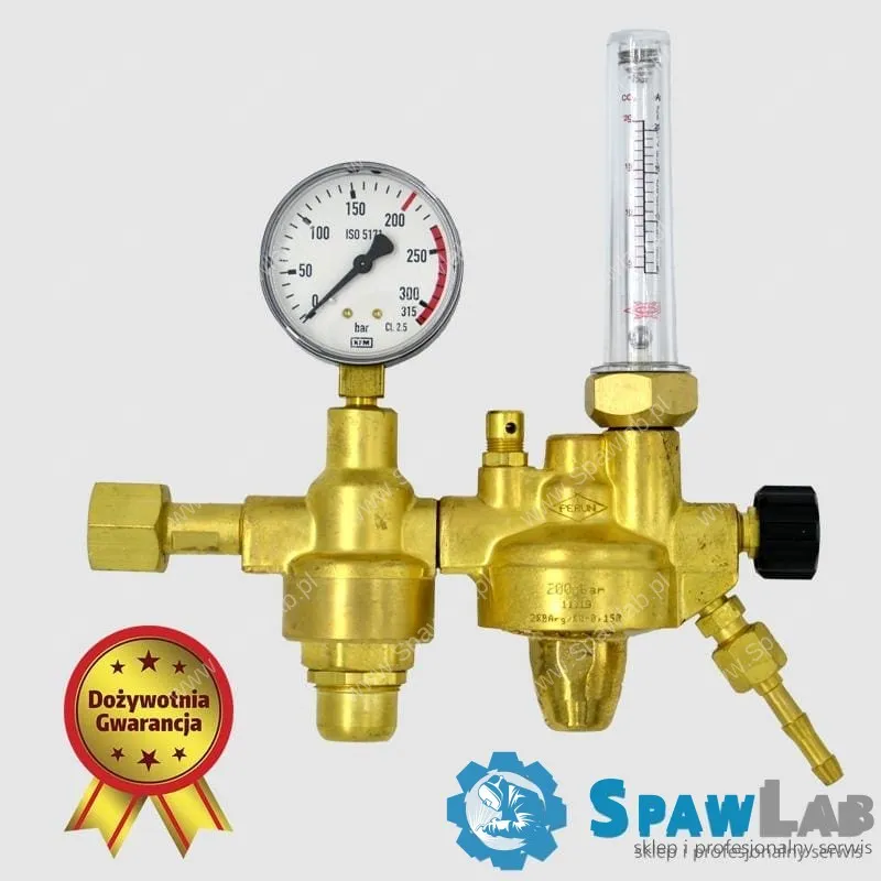 Perun - reduktor butlowy dwustopniowy do argonu i CO2