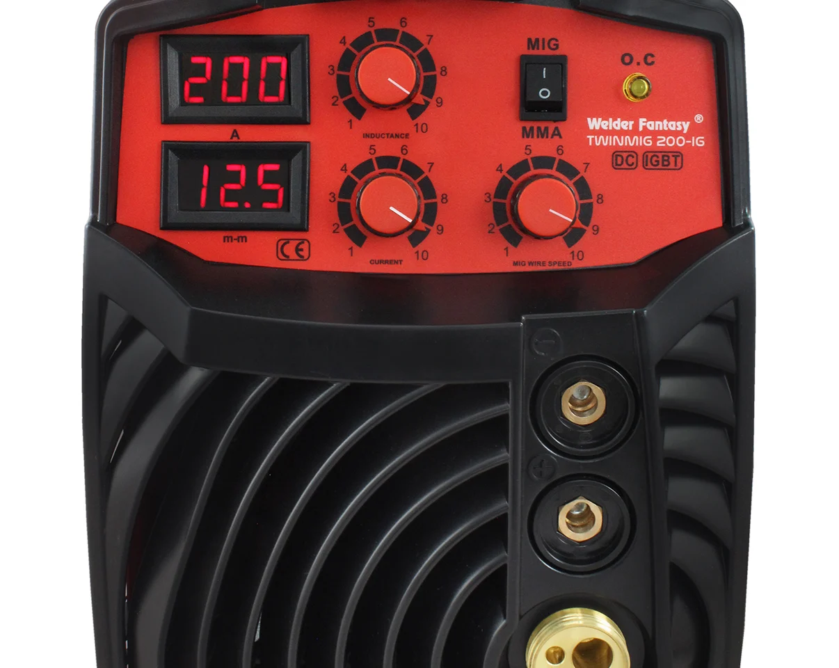 Półautomat spawalniczy 2w1 TWINMIG 200A-IG reg. indukcyjności. MIG/MAG/FCAW/MMA Welder Fantasy 230V, zdjęcie 3