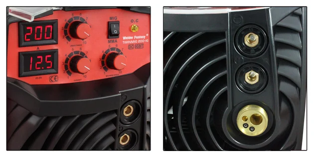 Półautomat spawalniczy 2w1 TWINMIG 200A-IG reg. indukcyjności. MIG/MAG/FCAW/MMA Welder Fantasy 230V, zdjęcie 8