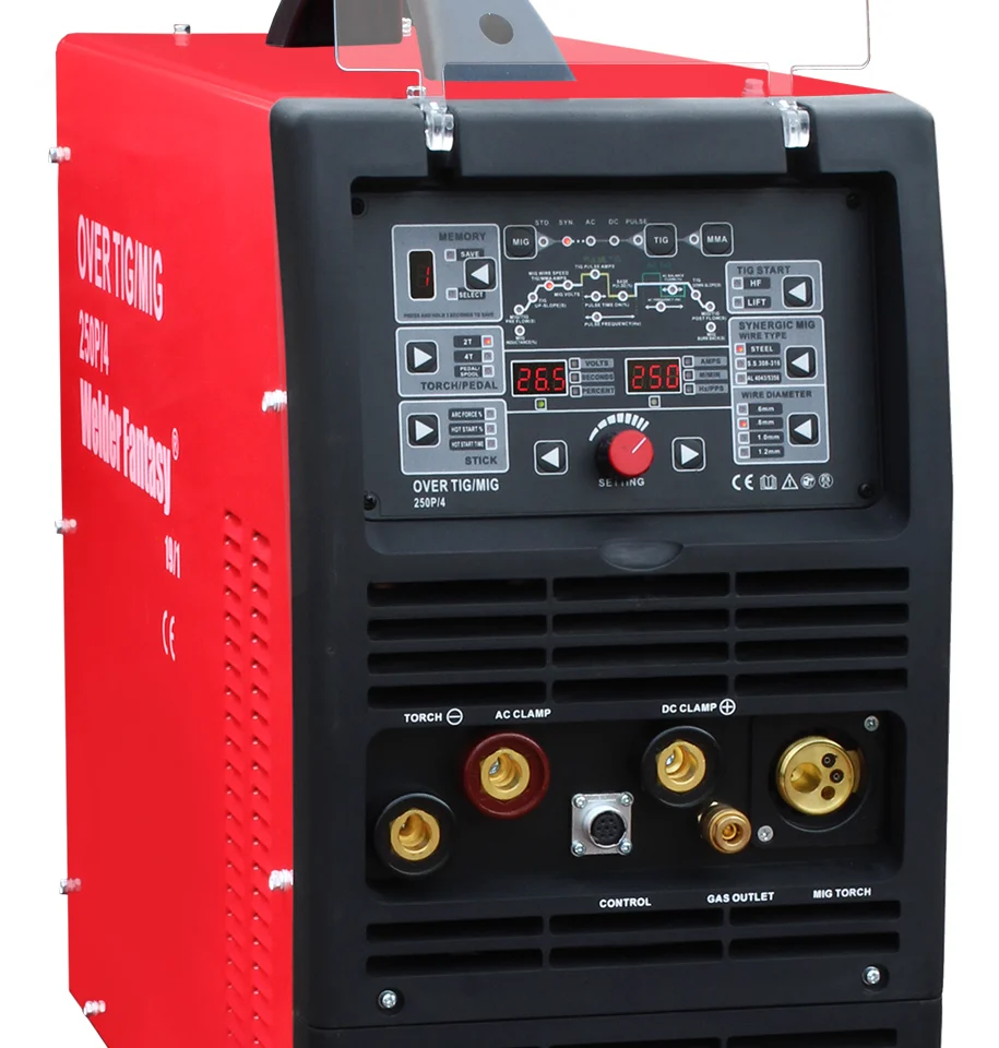 Półautomat spawalniczy 3w1 OVER 250 230V 4x4-15KG MIG/MAG/TIG AC/DC/ MMA Welder Fantasy 230V