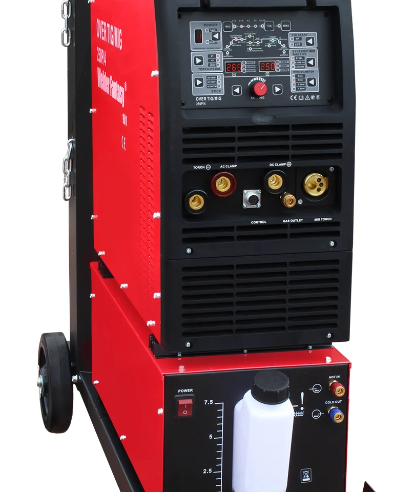 Półautomat spawalniczy 3w1 OVER 250 230V 4x4-15KG MIG/MAG/TIG AC/DC/MMA+chłodnica+wózek Welder Fantasy