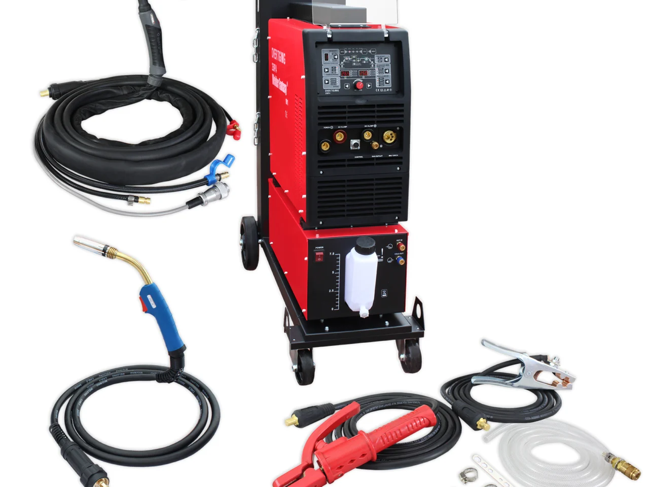 Półautomat spawalniczy 3w1 OVER 250 230V 4x4-15KG MIG/MAG/TIG AC/DC/MMA+chłodnica+wózek Welder Fantasy, zdjęcie 2