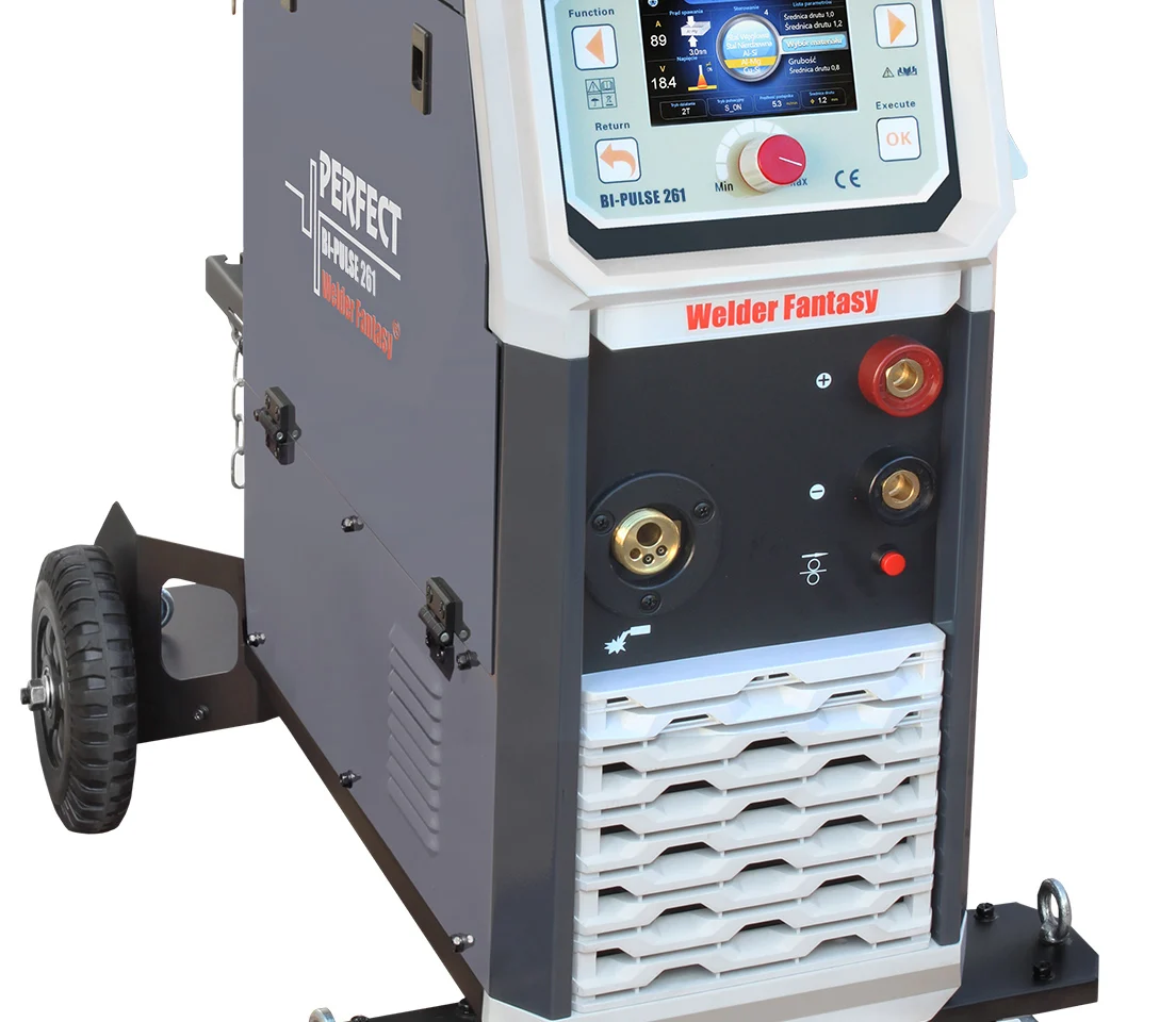 Półautomat spawalniczy 3w1 PERFECT BI-PULSE 261 250A 4x4 MIG/MAG/SYNERGIA/PULS/PODWÓJNY PULS/LUTOSPAWANIE/MMA Welder Fantasy 400V HOT