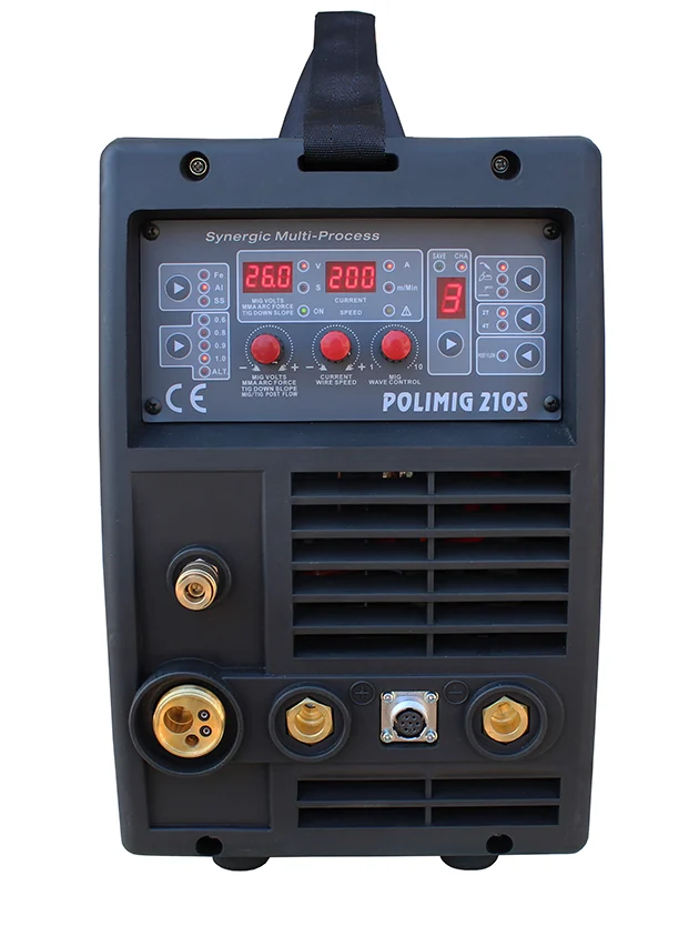 Półautomat spawalniczy inwerterowy 3w1 POLIMIG 210 MIG/MAG TIG MMA Welder Fantasy + komplet uchwytów 230V, zdjęcie 6