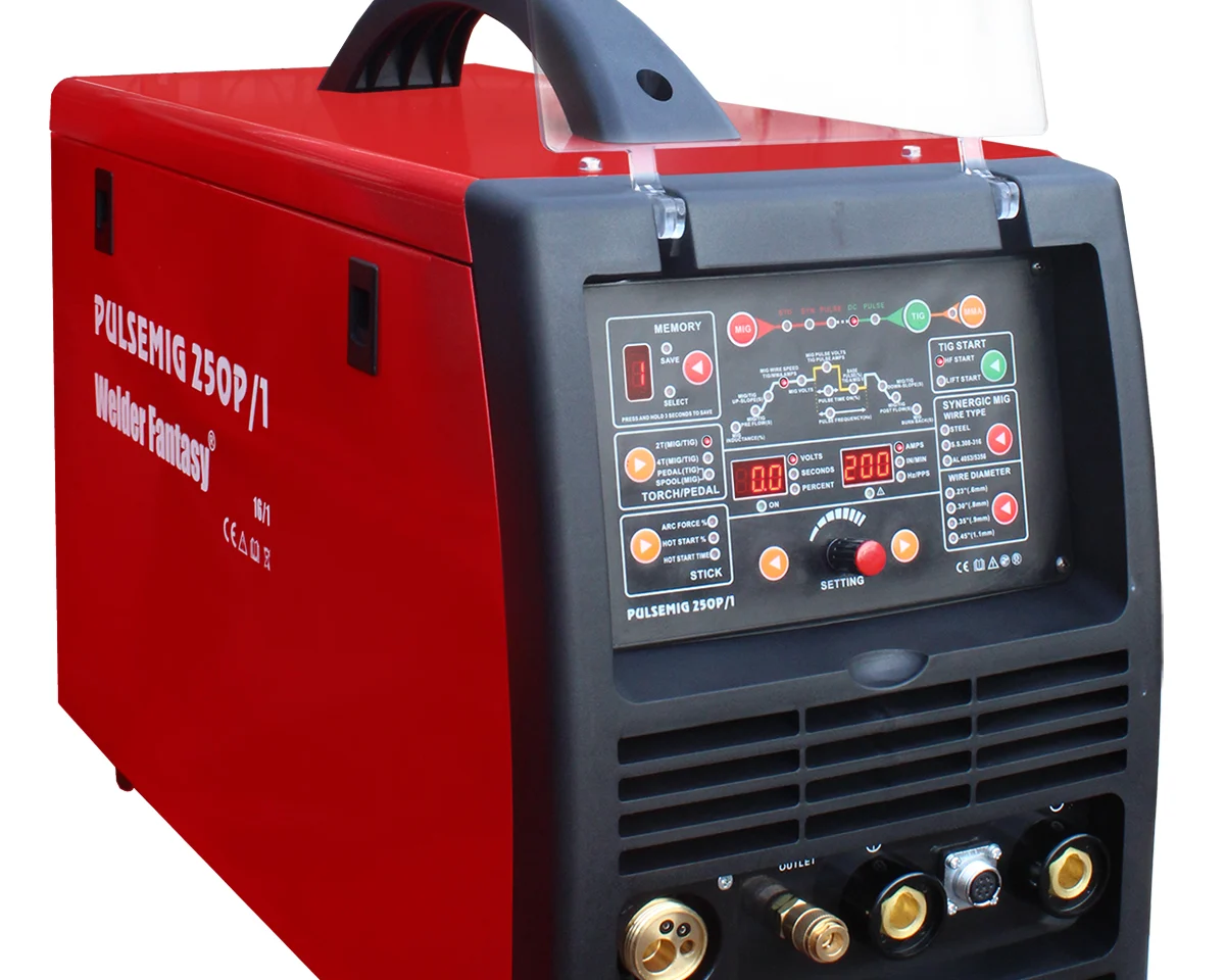 Półautomat spawalniczy inwerterowy 3w1 PULSEMIG 250P/1 250A Welder Fantasy 230V