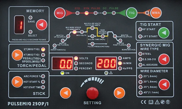 Półautomat spawalniczy inwerterowy 3w1 PULSEMIG 250P/1 250A Welder Fantasy 230V, zdjęcie 2
