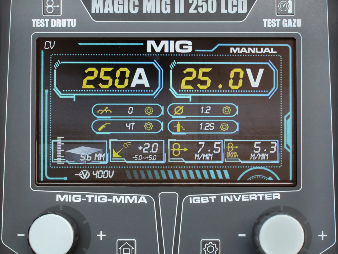 Półautomat spawalniczy inwerterowy MAGIC2 250A 4X4 LCD Welder Fantasy 400V HOT!, zdjęcie 3