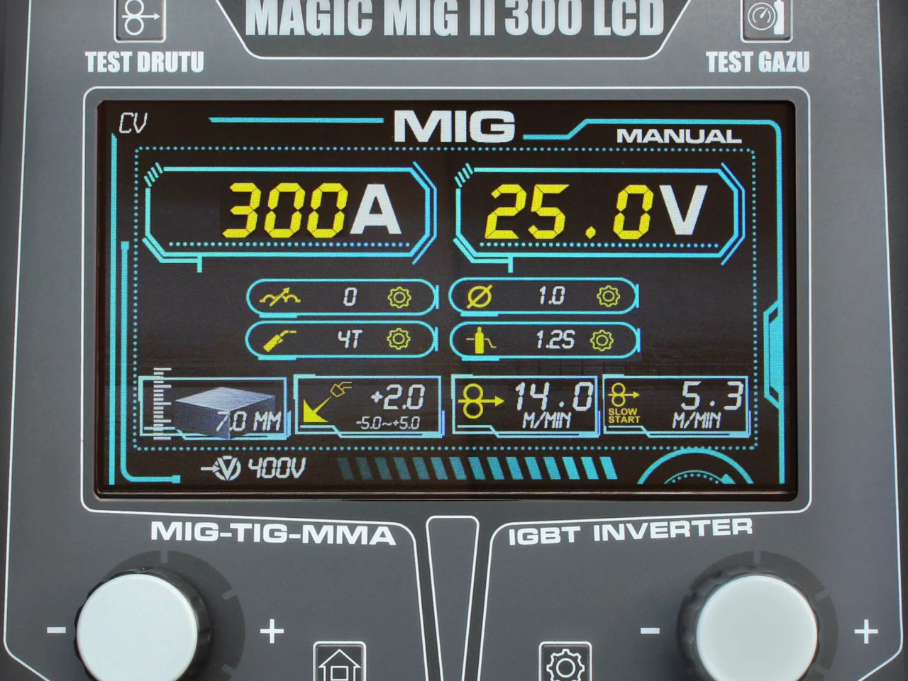 Półautomat spawalniczy inwerterowy MAGIC2 300A 4X4 LCD Welder Fantasy 400V HOT, zdjęcie 3