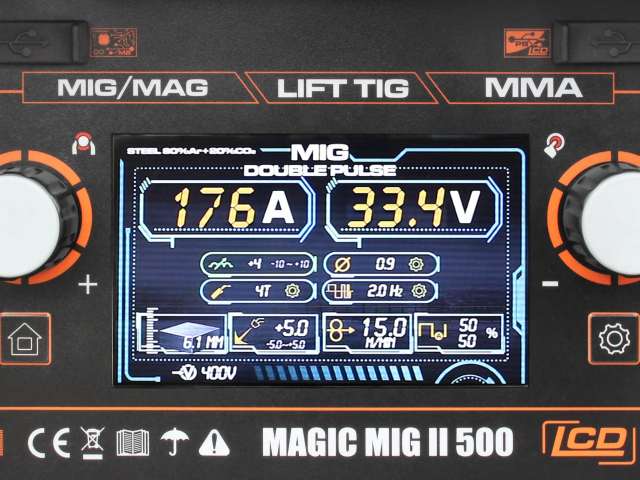 Półautomat spawalniczy inwerterowy MAGIC2 LCD 500A TOWER 4X4 Welder Fantasy 400V, zdjęcie 3