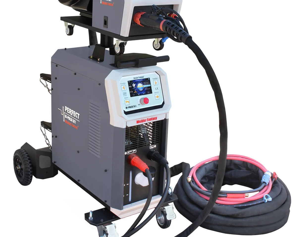 Półautomat spawalniczy PERFECT BI-PULSE 500A TOWER CHŁODNICA 4x4 MIG/MAG/SYNERGIA/PULS/PODWÓJNY PULS/LUTOSPAWANIE/MMA Welder Fantasy 400V