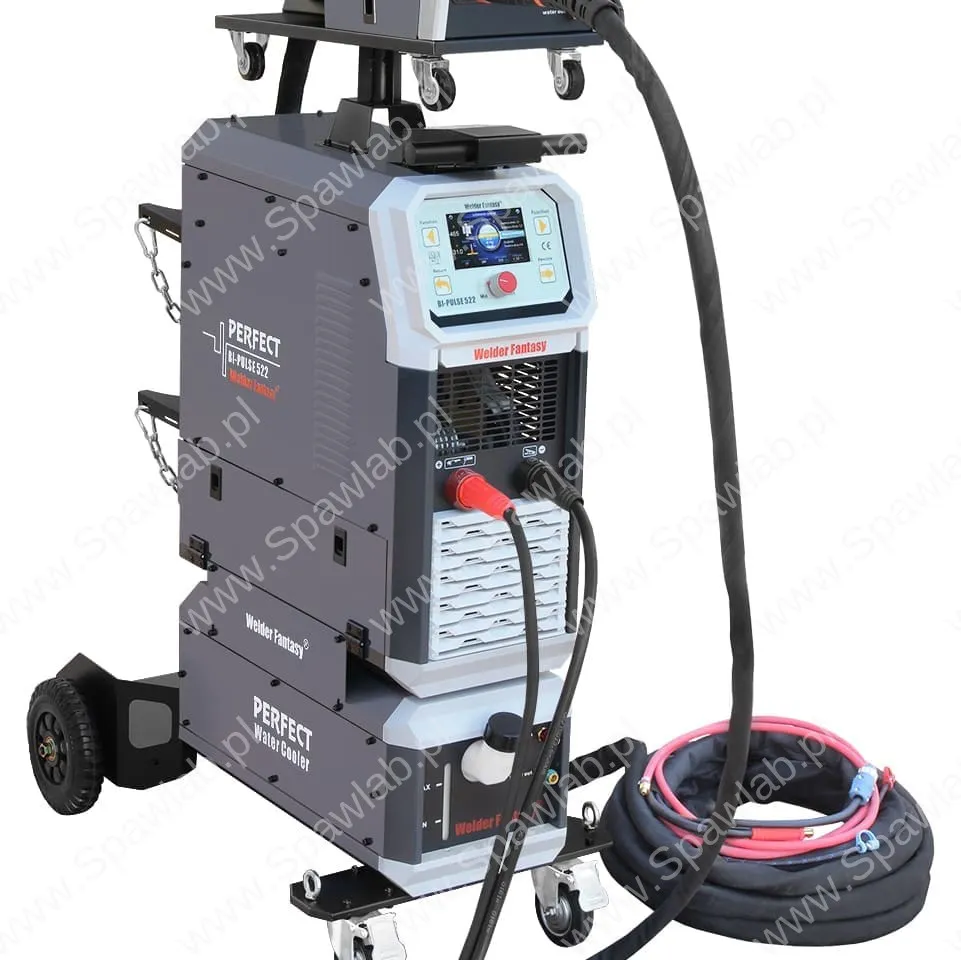 Półautomat spawalniczy Perfect BI-Pulse 500A Tower chłodnica 4×4 MIG/MAG/synergia/puls/podwójny puls/lutospawanie/MMA Welder Fantasy 400V HOT