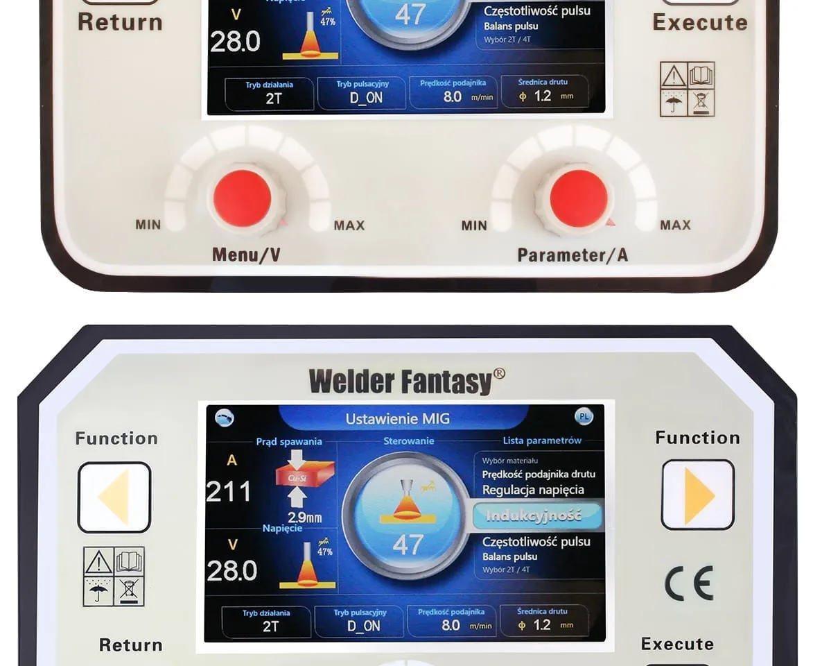 Półautomat spawalniczy Perfect BI-Pulse 500A Tower chłodnica 4×4 MIG/MAG/synergia/puls/podwójny puls/lutospawanie/MMA Welder Fantasy 400V HOT, zdjęcie 3