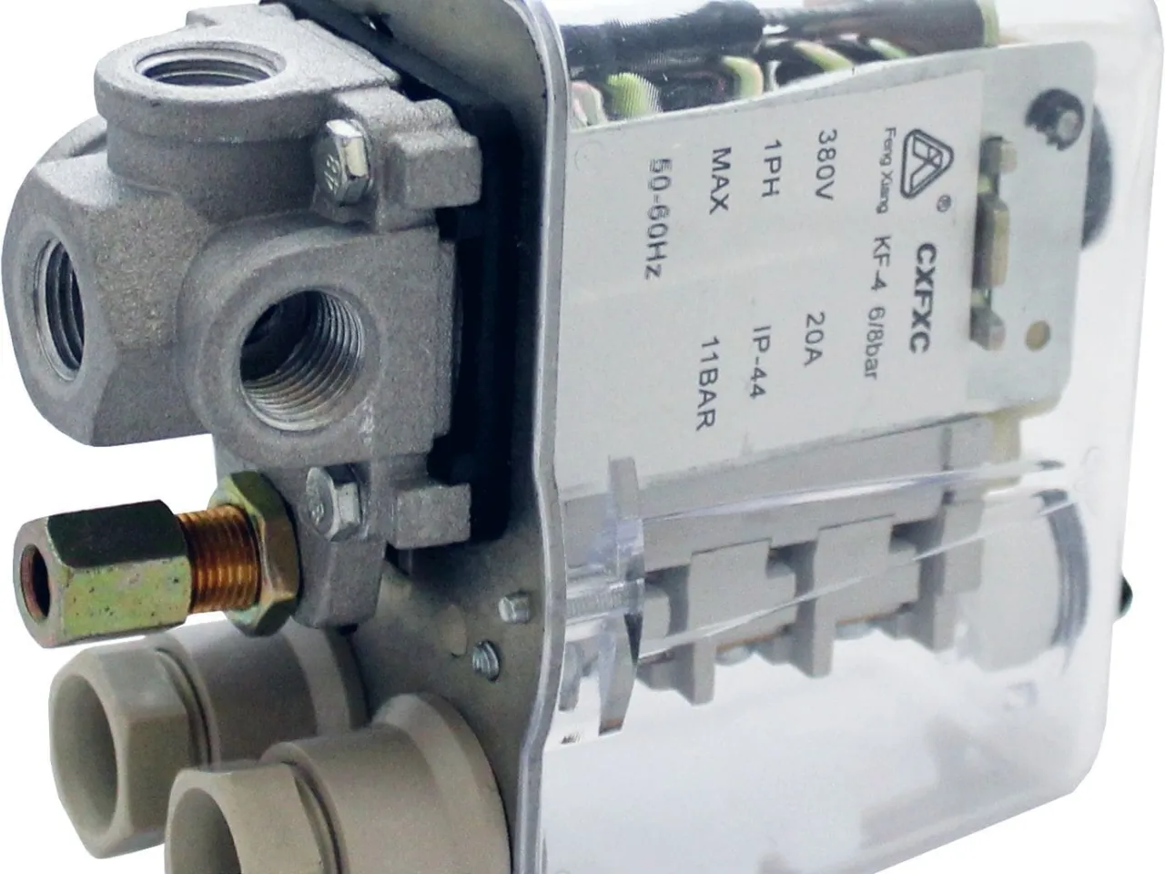 Presostat sprężarki wyłącznik ciśnieniowy CH SPR.5004HP 400V/5-8bar/16A, zdjęcie 2