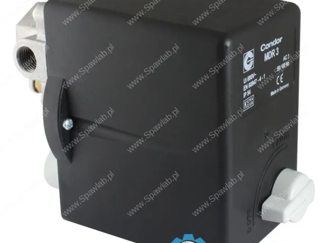 Presostat sprężarki wyłącznik ciśnieniowy MDR3/11 20A-24A 400v