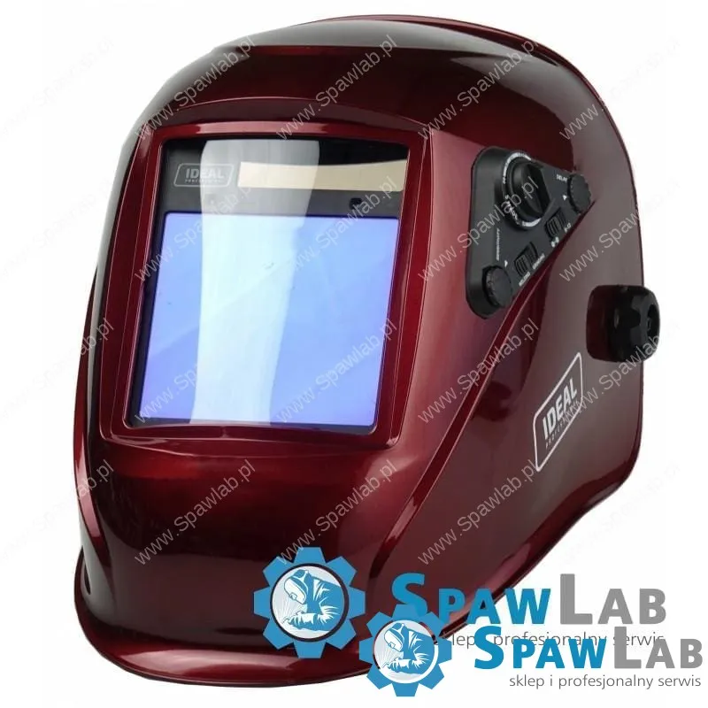 Przyłbica automatyczna APS-958E RED czerwona, True