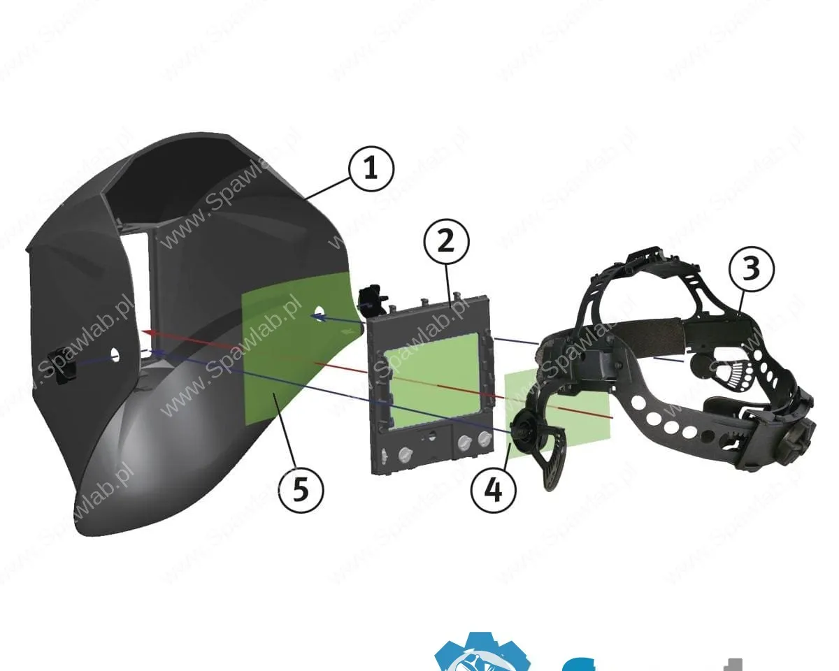 Schweisskraft VarioProtect XXL-W-2 TC czerwony, zdjęcie 4