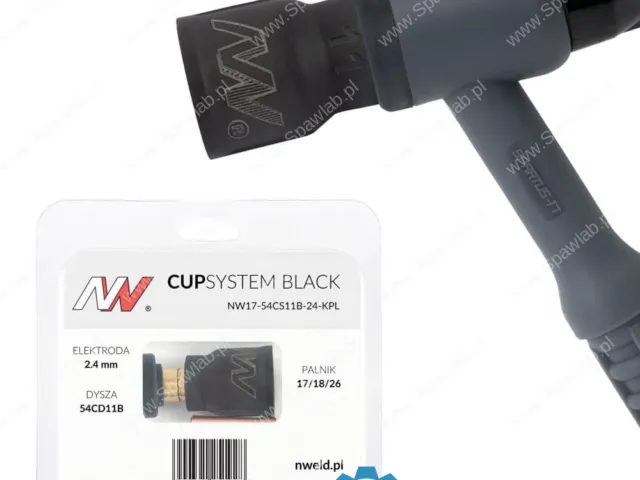 Spartus CUPSYSTEM Black - zestaw 17/18/26 dysza kielich #11 [na elektrodę 2.4]