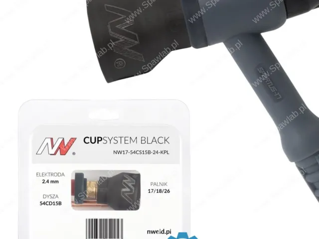 Spartus CUPSYSTEM Black - zestaw 17/18/26 dysza kielich #15 [na elektrodę 2.4]