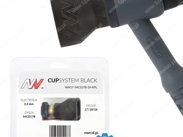 Spartus CUPSYSTEM Black - zestaw 17/18/26 dysza kielich #17 [na elektrodę 2.4]