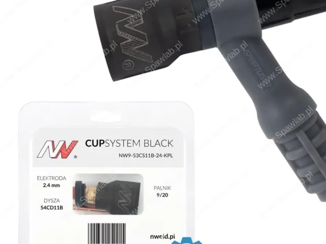 Spartus CUPSYSTEM Black - zestaw 9/20 dysza kielich #11 [na elektrodę 2.4]