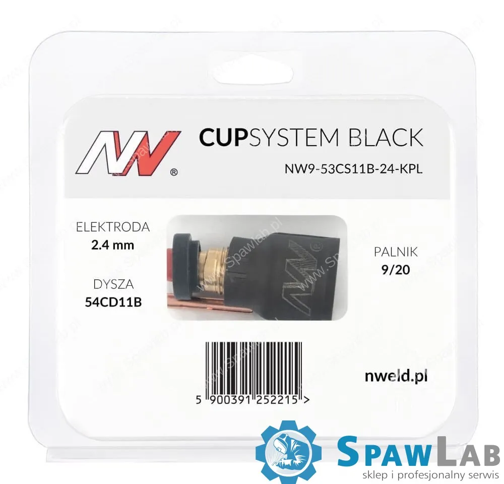 Spartus CUPSYSTEM Black - zestaw 9/20 dysza kielich #11 [na elektrodę 2.4], zdjęcie 4