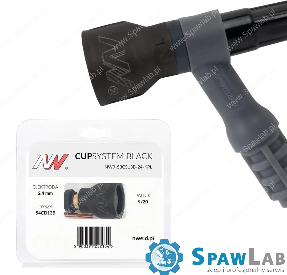 Spartus CUPSYSTEM Black - zestaw 9/20 dysza kielich #13 [na elektrodę 2.4]