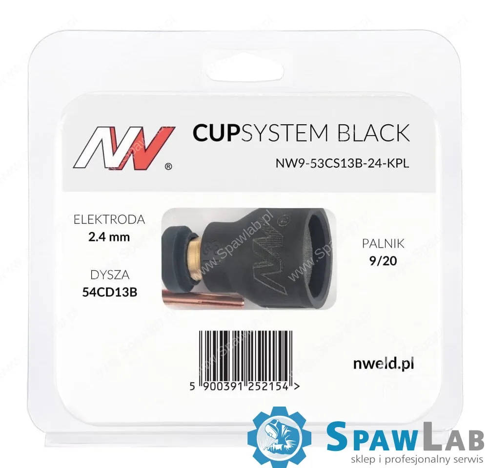 Spartus CUPSYSTEM Black - zestaw 9/20 dysza kielich #13 [na elektrodę 2.4], zdjęcie 4