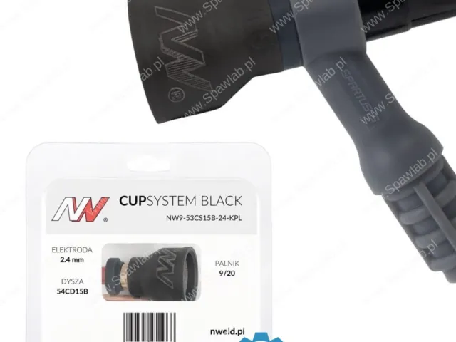 Spartus CUPSYSTEM Black - zestaw 9/20 dysza kielich #15 [na elektrodę 2.4]
