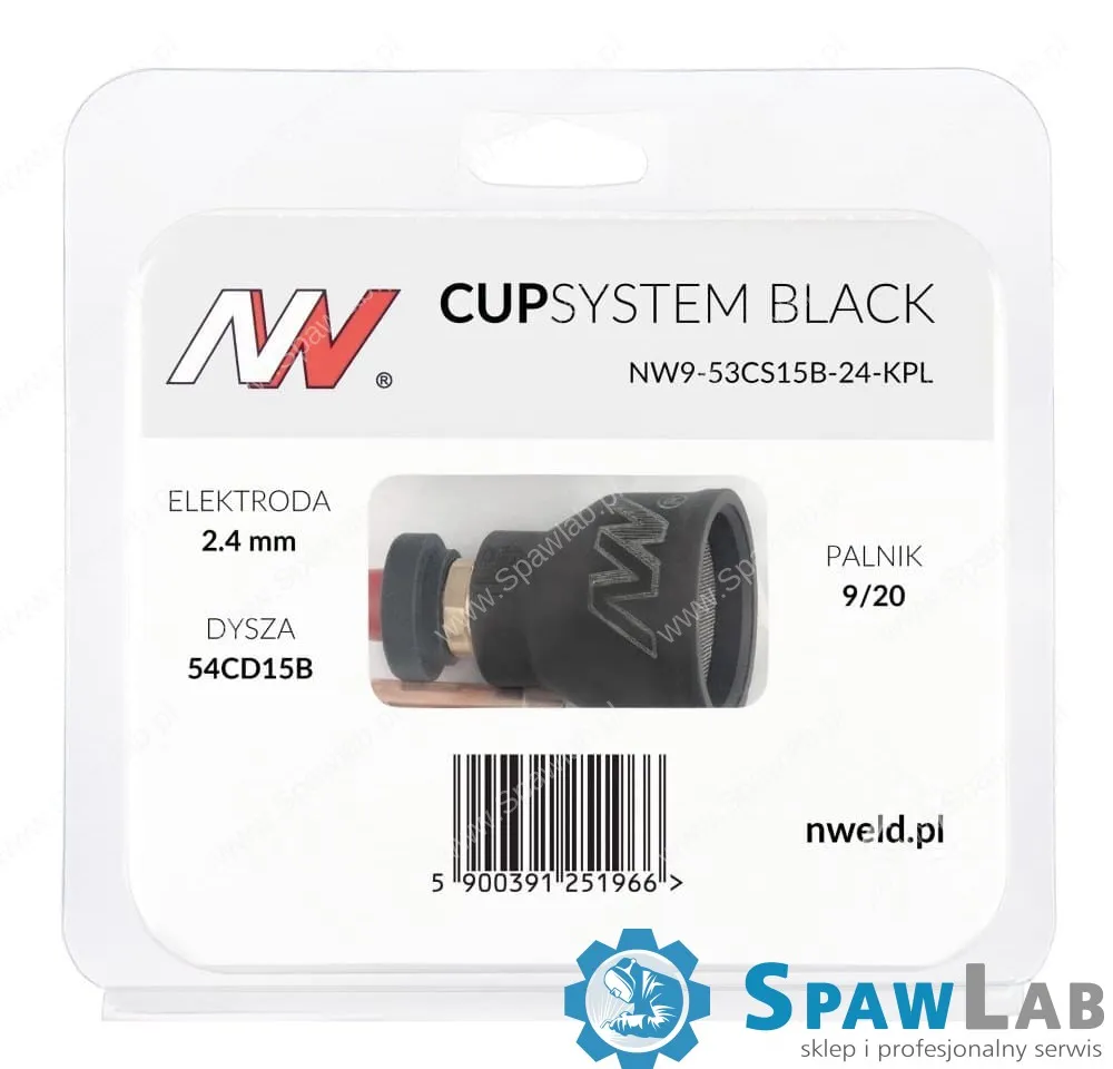 Spartus CUPSYSTEM Black - zestaw 9/20 dysza kielich #15 [na elektrodę 2.4], zdjęcie 4